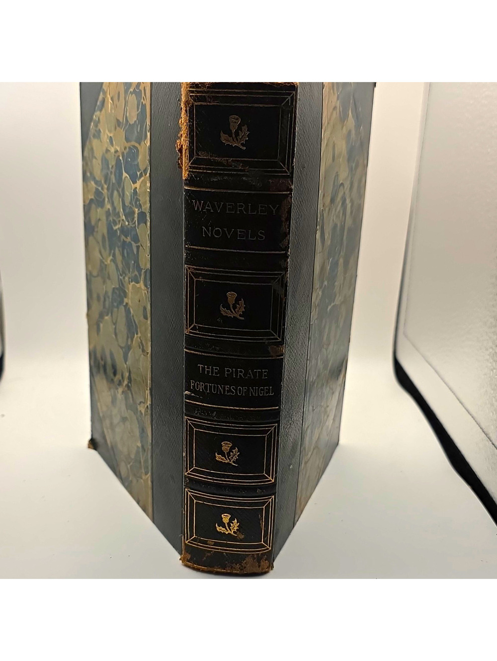 Sir Walter Scott Waverley Novels The Pirate & Fortunes of Nigel Illus Leather